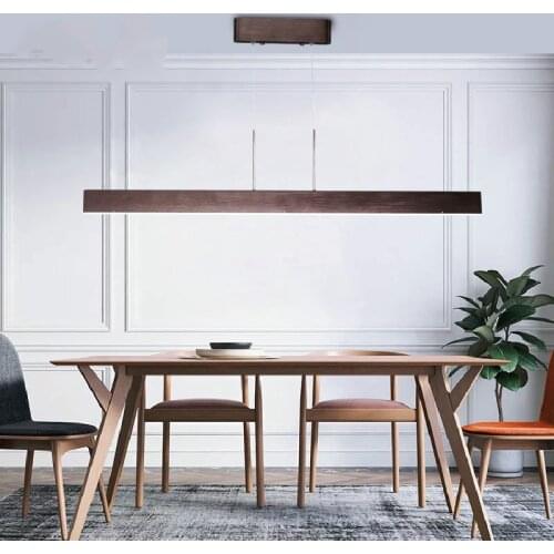 Modern LED strip pendant lamp studio meeting room creative bar lights home decor living room pendant kitchen art hanging lights