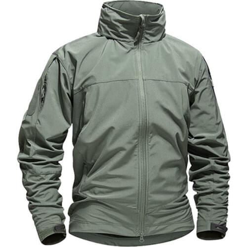Soft shell tactical jacket waterproof mens autumn and winter coat jacket mens jacket outdoor mountaineering wear