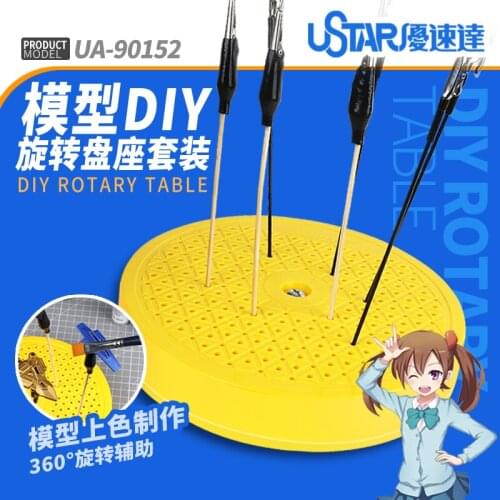Ustar 90152 Rotary Painting Clips Base For Scale Model Modeler Craft Tools Coloring Hobby