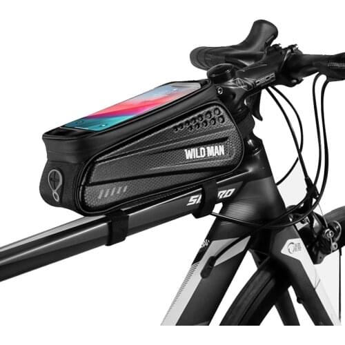 Bike Bag Frame Top Tube Cycling Bag Waterproof 6.5 inches Phone Case Touchscreen Bag MTB Pack Bicycle Accessories