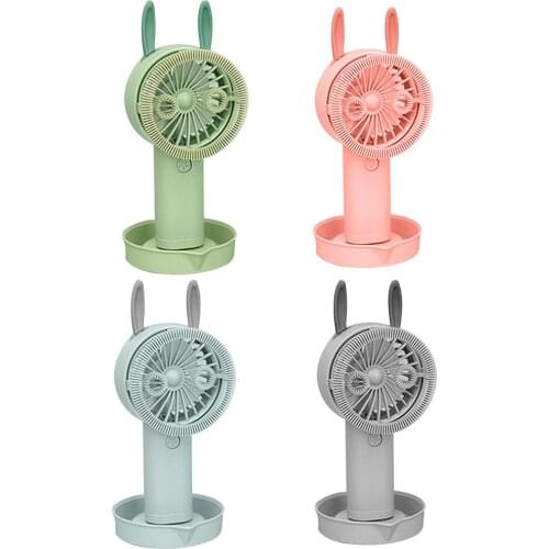 320mAh Bubble Machine Fan Mini Cooling Fan USB Mini Fan Outdoor Games Parent-Child Interaction Summer Animal Shape