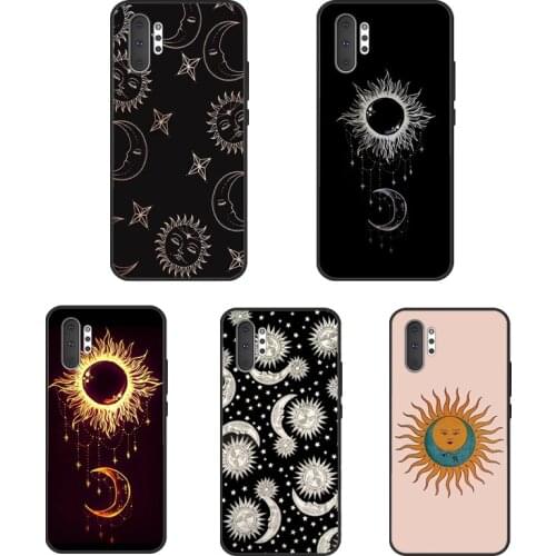 Vintage Moon and Sun Stars Case For Samsung Galaxy S21 Ultra Note 20 Note 10 9 S8 S9 S10 Plus S10e S20 FE Back Cover