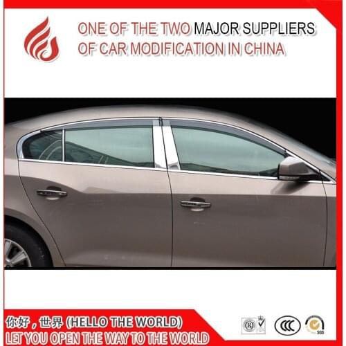 High quality 4 Piece Injection molding trim vent shade rain sun wind deflector window visor for Lacross 2009-2015 2016-2018