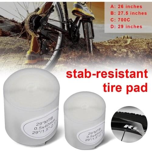 2PCS Bicycle Tire Liner Puncture-Proof Belt Protection Pad Anti-Puncture Tyre Inner Protector Tap Pad Bike Repair Tools