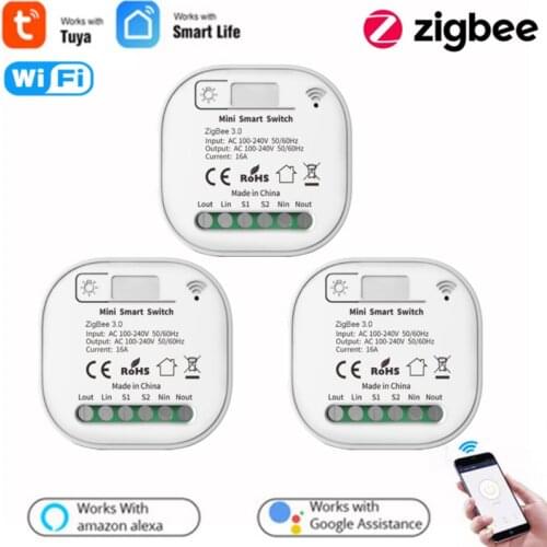 Zigbee Wifi Smart Light Switch Diy Breaker Module Switch Smart Life/Tuya APP Remote Control,Works With Alexa Echo Google Home