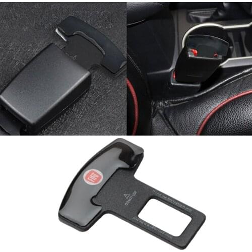 1/2pcs Metal Car Interior Seat Belt Clip Safety Belt Plug For FIAT Panda Bravo Punto Linea Croma 500 595 Ducato Car Accessories
