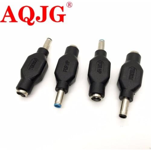 1pcs 4.5 x 3.0 mm DC Male to 5.5 x 2.1mm DC Female Power Plug Adapter Connector 4.5*3.0 jack for DELL for HP Wholesale AQJG