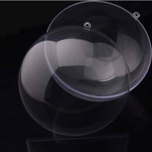 1Pcs Home Living Clear Plastic Bath Bomb Molds Crafting Mold Fillable Ball Ornament Christmas Ball Creative Products