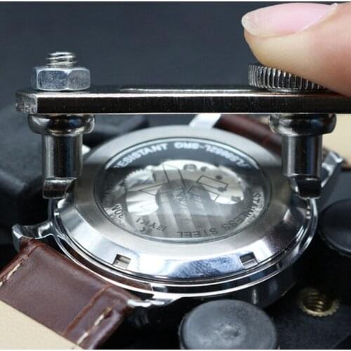 1pc Adjustable Watch Back Case Cover Opener Battery Replacement Tool Wrench Spanner Remover Watch Repair Kit Watchmaker Tools
