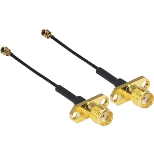 100 Pieces Antenna WiFi Pigtail Cable SMA Female Panel Mount to Ufl./ipx 1.13 Cable 5cm for FPV Drone RC Model Multicopter