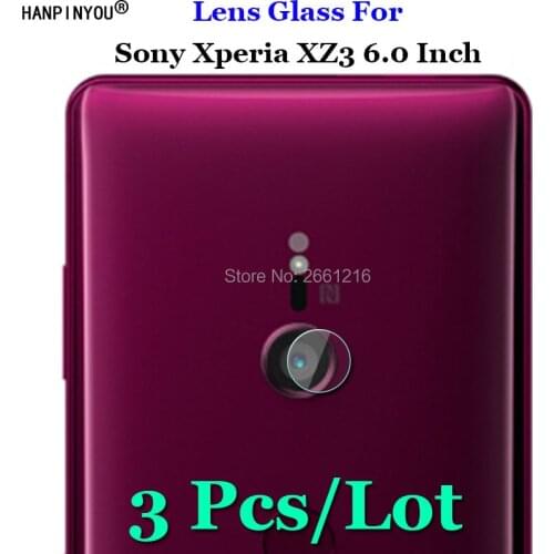 3 Pcs/Lot For Sony Xperia XZ3 6.0" Ultra Clear Soft Transparent Tempered Glass Back Camera Lens Screen Protector Film