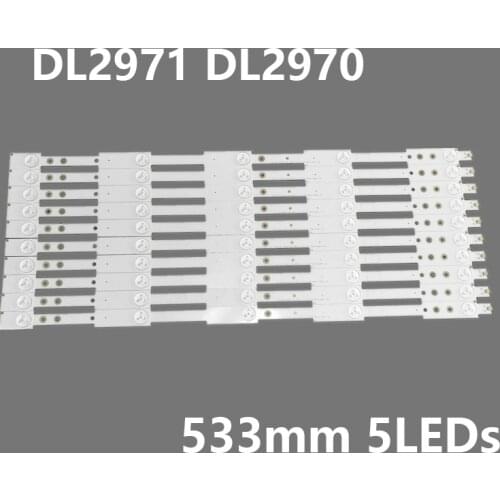 30pcs New LED backlight strip 5lamp for TOSHIBA DL2971(B)W DL2970(A)W