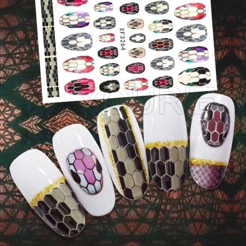 3D Snake Head Nail Decals Sticker on Nails Decoration Self-adhesive Eyes Sticker Decal Manicure for Nail Art Sticker Design Foil
