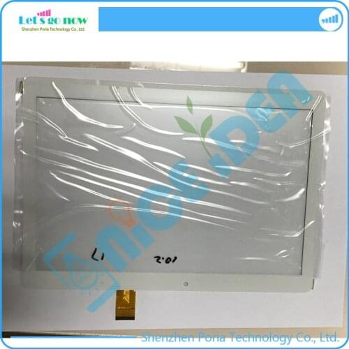 White 10.2" Touch Screen Digitizer For MF-872-101F Front Touch Panel Glass Replacement With Track Number PWW0319