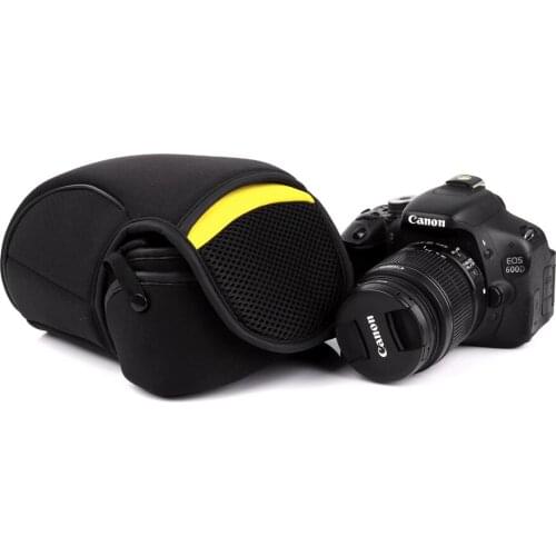 Size L DSLR Camera Inner Soft Bag Case For Canon A77 A580 A7M2 A7R2 A7R3 A7 A7S A9 A7SII A7III A99 A900 A68 24-70mm Lens