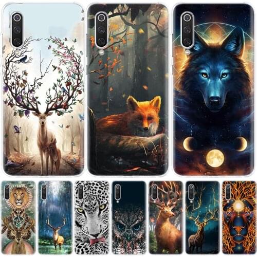 Animal deer lion Art Phone Case for Xiaomi Redmi Note 10 9 9S 8T 8 7 8A 7 7A 6 6A 9A 9C S2 K20 K30 Pro Fashion Cover Coque