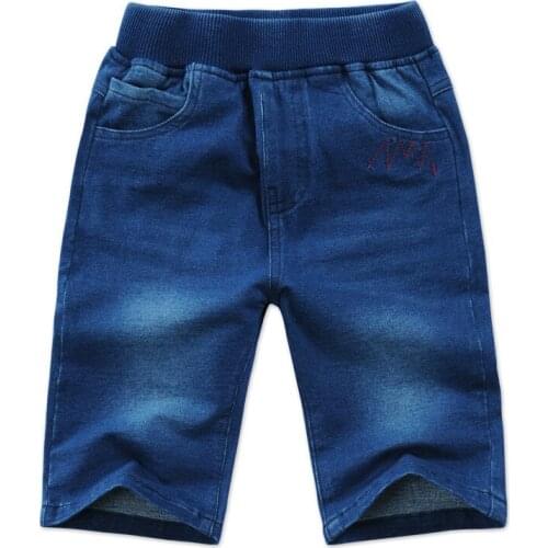 2-13 Years Childrens Summer Clothing Boys Jeans Denim Shorts 2017 New Casual Elastic Waist Boy Shorts Denim High Quality DQ278