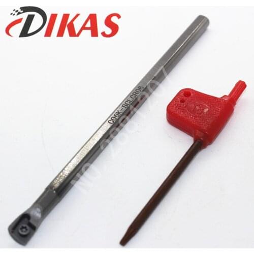 Dikas C06K-SCLCR06 solid carbide turning tool holder. Anti-vibration turning shank CNC lathe. holder for CCMT0602