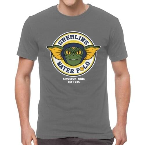 Gizmo Gremlins T Shirt Mens Cotton T-shirt Novelty Tshirt Short Sleeve 80s Movie Mogwai Monster Horror Retro Sci Fi Tee Tops