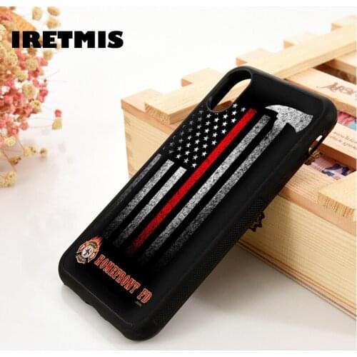 Iretmis 5 5S SE 6 6S Soft TPU Silicone phone case cover for iPhone 7 8 plus X Xs 11 Pro Max XR Fire Fighter Axe Homefront