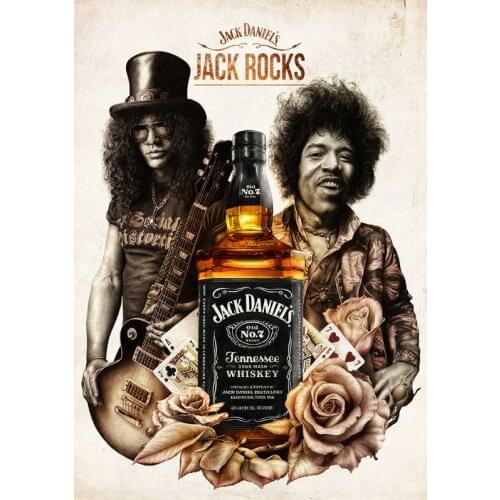 JMINE Div 5D Wine Rose Flower Guitar Rock music singer Full Diamond Painting kits art Portrait 3D paint by diamonds