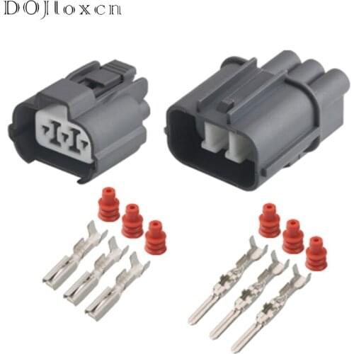 1 Set 3 Pin Kit Male Female B-Series VSS Waterproof Motor Socket Connector 6189-0130 6181-0071 For Honda Headlight Adjustment