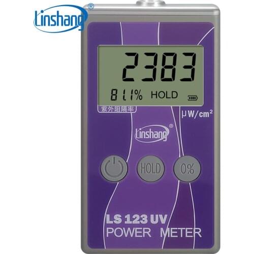 Linshang LS123 Portable UV Power Meter Radiation Intensity Measurement Device Test Ultraviolet Irradiance Radiance Density