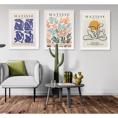 Wall Art Canvas Painting Matisse Abstract Girl Nordic Poster And Prints Flower Line Drawing Pictures For Living Room Home Decor