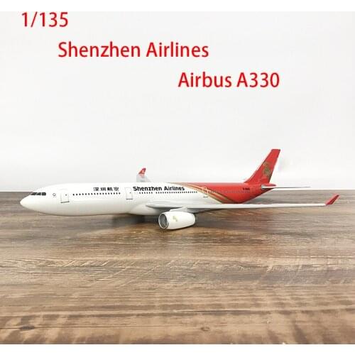 Resin Airplane Model 1:135 Shenzhen Airlines A330 Toys for Boys Plane Adult Collection Statc Display 47cm Birthday Gift