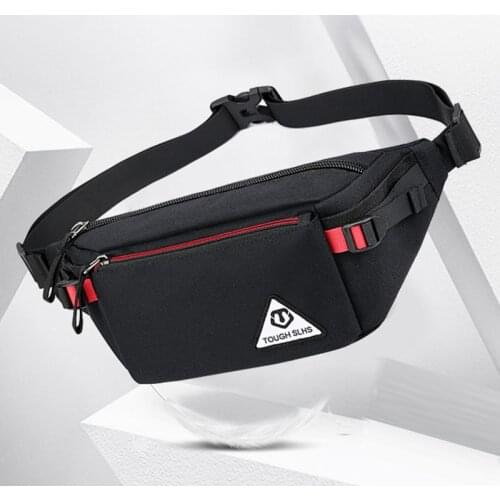 Men Nylon Fanny Pack Bag Travel Sling Chest Pack Fashion Money Purse Pouch Running Bum Hip Waist Belt Bags