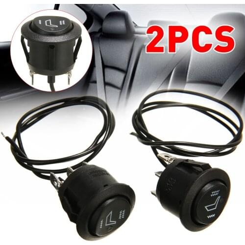 New Arrival 3 Pins Round Car Seat Heater Switch High Low Control Rocker Switches For Cars Boats Motorcycles
