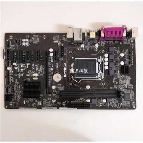 Original motherboard for used Asrock H81 Pro BTC DDR3 LGA 1150 I3 I5 I7 CPU USB2.0 USB3.0 H81 Desktop motherboard