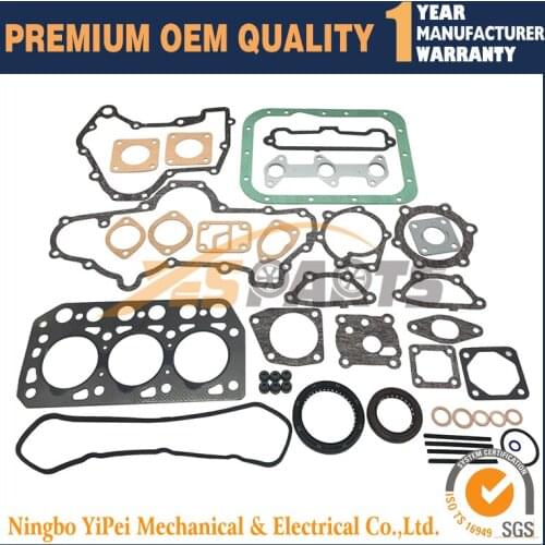 Full Gasket Set for Mitsubishi K3D MT17 MTE1800 MT210 Iseki TU170 TU160 Case 245