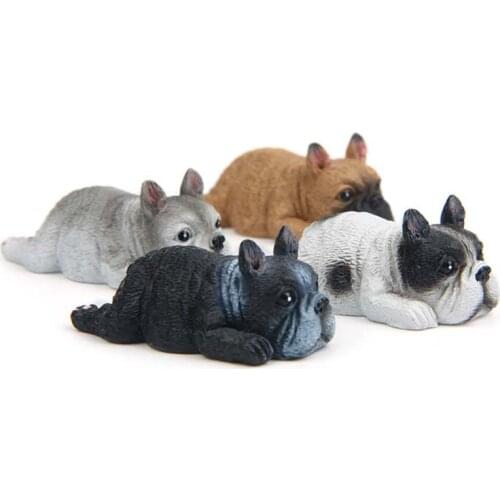 Lovely Cartoon French Bulldog Model Figures Toys Puppy Fridge Magnets Animal Figurines Refrigerator Pastes Home Decor Kids Gifts