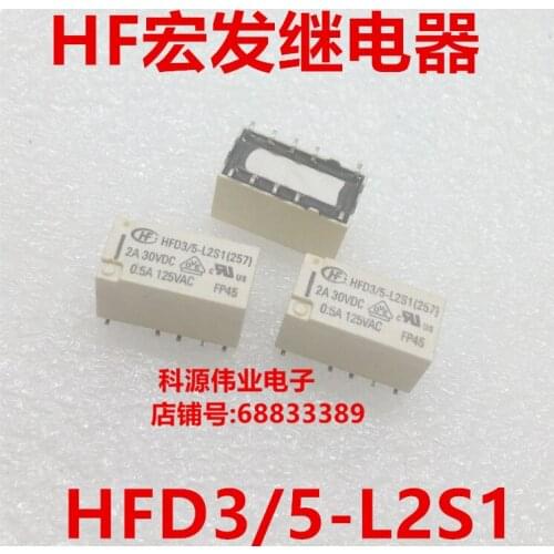 Relay HFD3/5-L2S1 5VDC 10PIN 2A 30VDC
