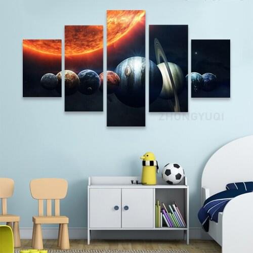 Wall Art 5 Pieces Bmws m6 1988 car Picture Canvas Painting Cool Red Super Car Posters for Living Room Home Decor