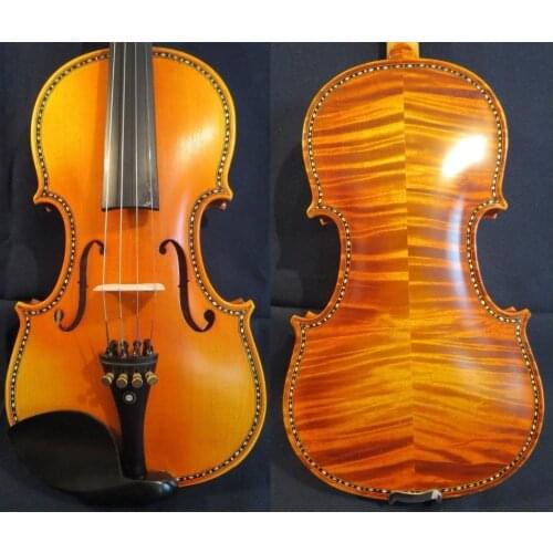 SONG master inlay shell purfling violin 4/4,big and rich sound #11986