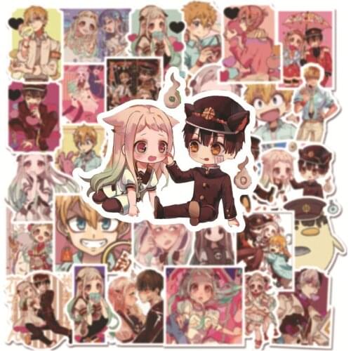 Japan Anime Toilet Bound Hanako Kun Sticker Cosplay Badge Yugi Amane Nene Yashiro Cartoon Cute Notebook Phone Tags 50Piece