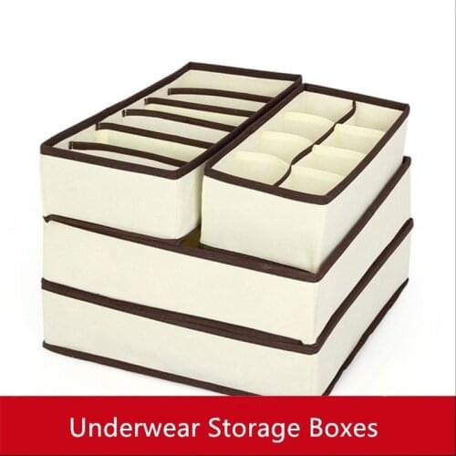 Storage Boxes Underwear Divider Drawer Lidded Closet Organizer Interior Organizer For Ties Socks Shorts Bra Organizer