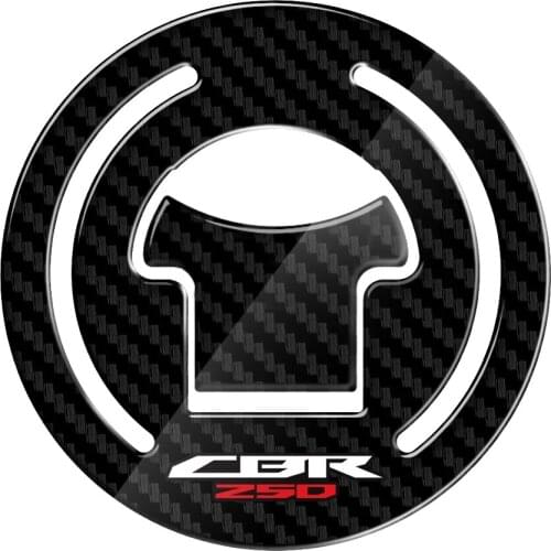Tank Cap Cover Pad cbr Motorcycle Sticker Fuel Gas Cap Protector Decals Case for HONDA CBR250 CBR 250 2011 2012 3D Carbon-look