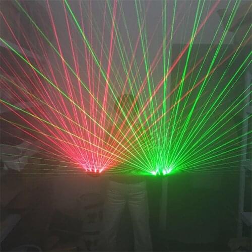 Green Red Laser Gloves Bars Nightclubs Stage Performances Fluorescent Props Music Festival LED Luminous Glasses Gloves