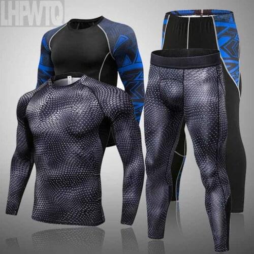 Winter Top quality new Brand thermal underwear men underwear sets compression sweat quick drying thermo underwear men clothing