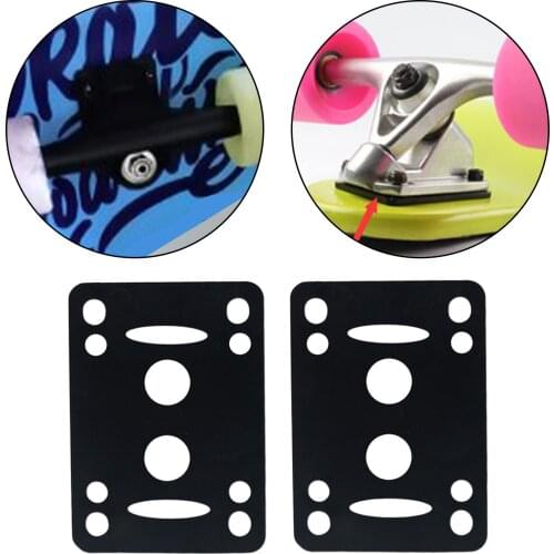 2pcs Skateboard Riser Pad 4mm Rubber Gaskets for Longboard Dance Board Soft Longboard Super Shockpads