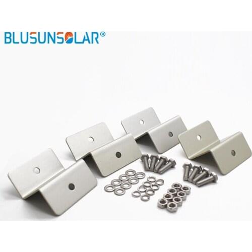 50 Sets/lot Hot Selling High Quality Solar Aluminum Bracket Solar Mounting Racks For PV Panel Roof Mount ZJ0216 Solar