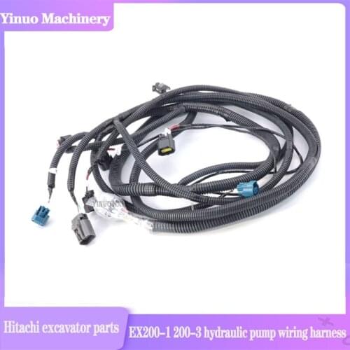 Excavator parts for Hitachi EX200-1, 230, 250-1 direct injection hydraulic pump wiring harness