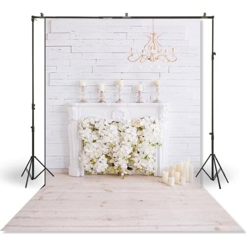 HUAYI Photography Backdrop Newborns Baby Birthday Studio Photo Background Interiors Fireplace Flowers Photo Backdrops XT-5670