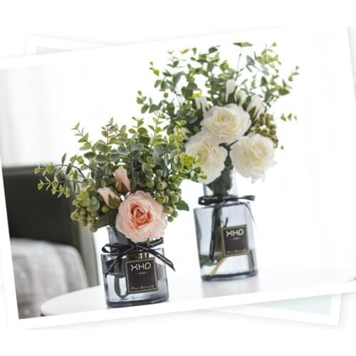 Artificial Flowers Roses Artificial Flowers Home Decoration Wedding Bouquets Living Room Office Decoration Fake Flowers