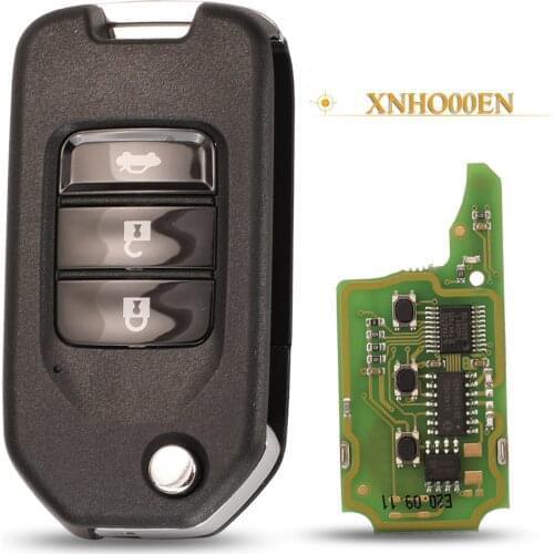 Kutery 4 Buttons Universal Remote Control Car Key For Xhorse Vvdi Fit Honda Fob XNHO00EN