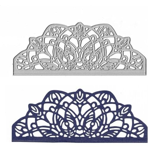 Lace Border Metal Cutting Dies Scrapbooking Cut Die Mold Paper Cards Making Craft Edge Stencil Clear Stamps And Slimline Dies