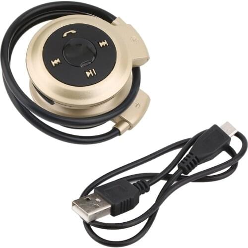 MINI 503 Ear Hook Mini Sports Wireless Bluetooth-Compatible Headset Hi-Fi Handsfree Stereo Earphone Headphone TF Card MP3 Player